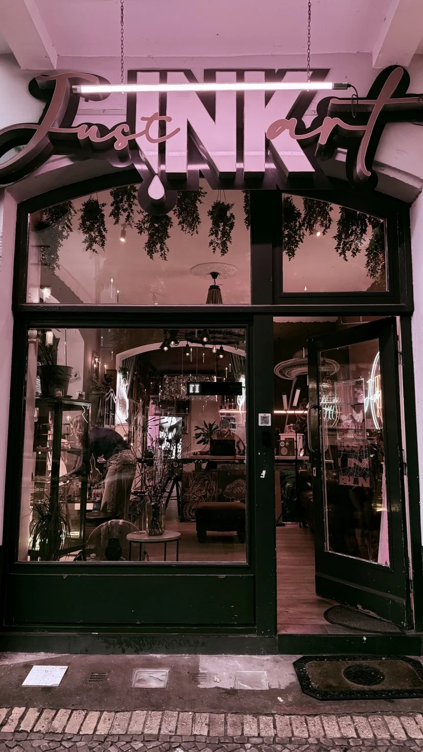 Tattoo gallery entrance in Kreuzberg, Berlin